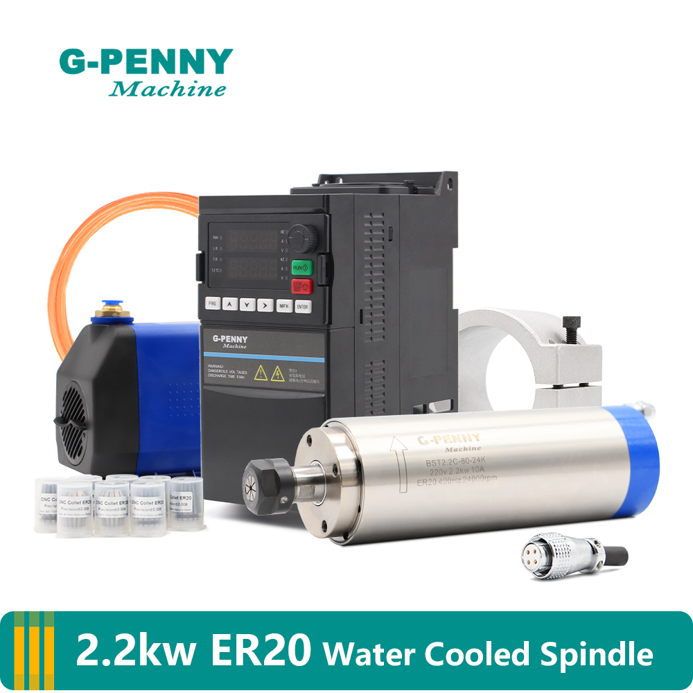 Kit de husillo refrigerado por - 2.2Kw Water Cooled Spindle Kit Vfd reseña y precio