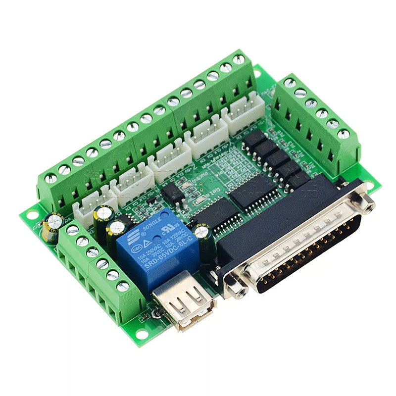 Adaptador de interfaz CNC de 5 - 5 Axis Cnc Breakout Board Interface Mach3 reseña y precio